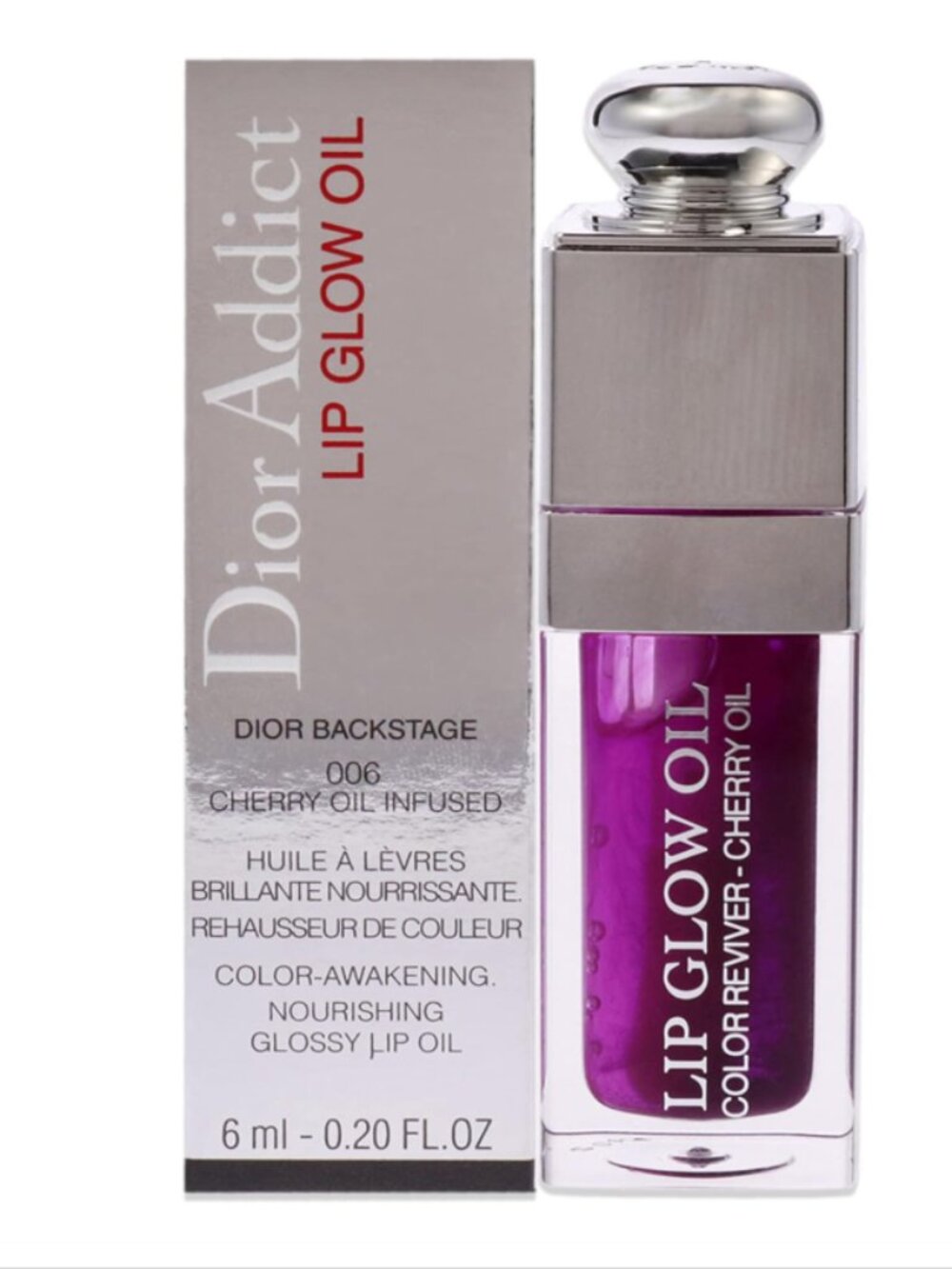 MSRP $42 – Dior Addict Lip Glow Oil #006 Berry – 6 mL / 0.2 oz – NIB